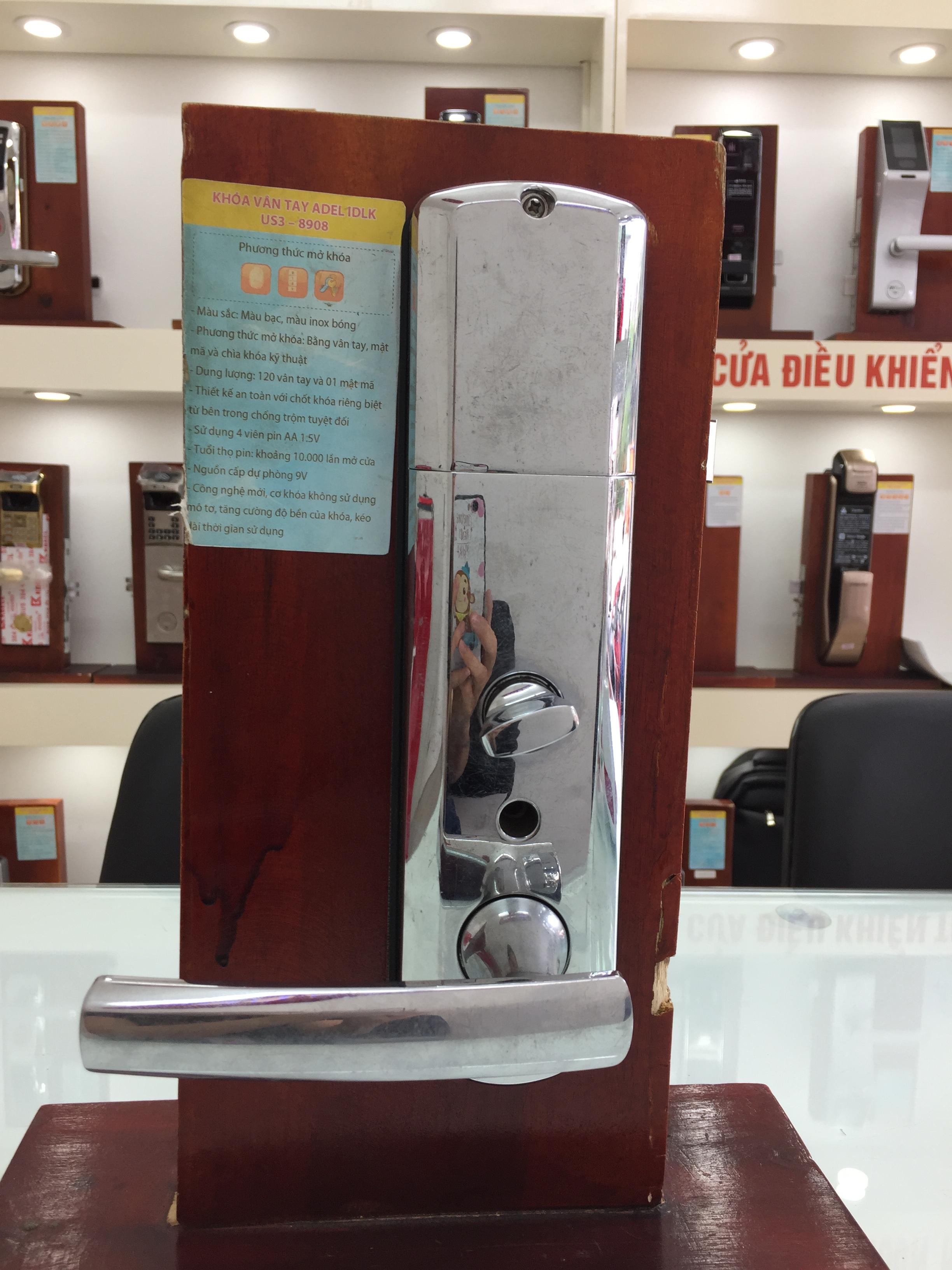 Khóa cửa vân tay ADEL-iDLK US3-8908