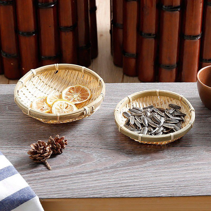 Rổ tre mini đựng hạt hướng dương