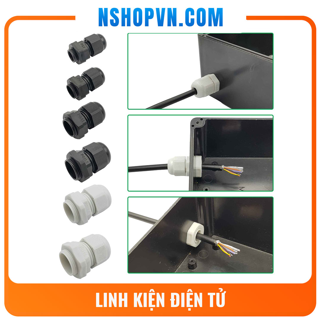 Ốc siết cáp nhựa (luồn dây điện)