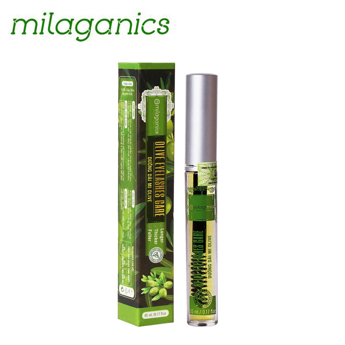 MASCARA DƯỠNG MI OLIVE MILAGANICS 5ML
