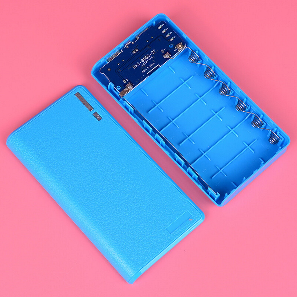 Box Sạc, Vỏ Sạc Dự Phòng 6 Pin 18650 (Loại Tốt)
