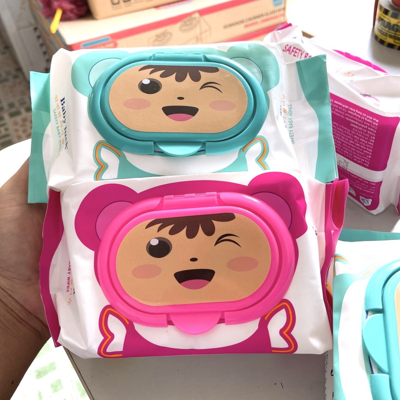 Combo 5 bịch Khăn ướt baby 100 tờ ( mẫu đa dạng)