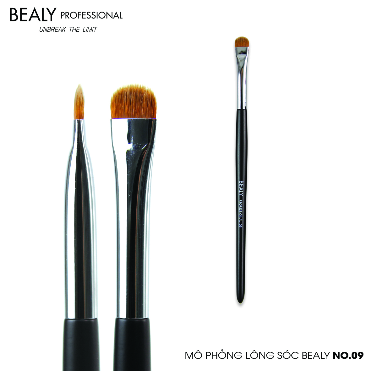 BỘ CỌ TÁN PHẤN MẮT MÔ PHỎNG LÔNG SÓC BEALY 6C