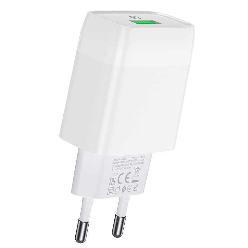 Củ Sạc Nhanh Hoco C72Q sạc nhanh 18w (BH 1 năm)