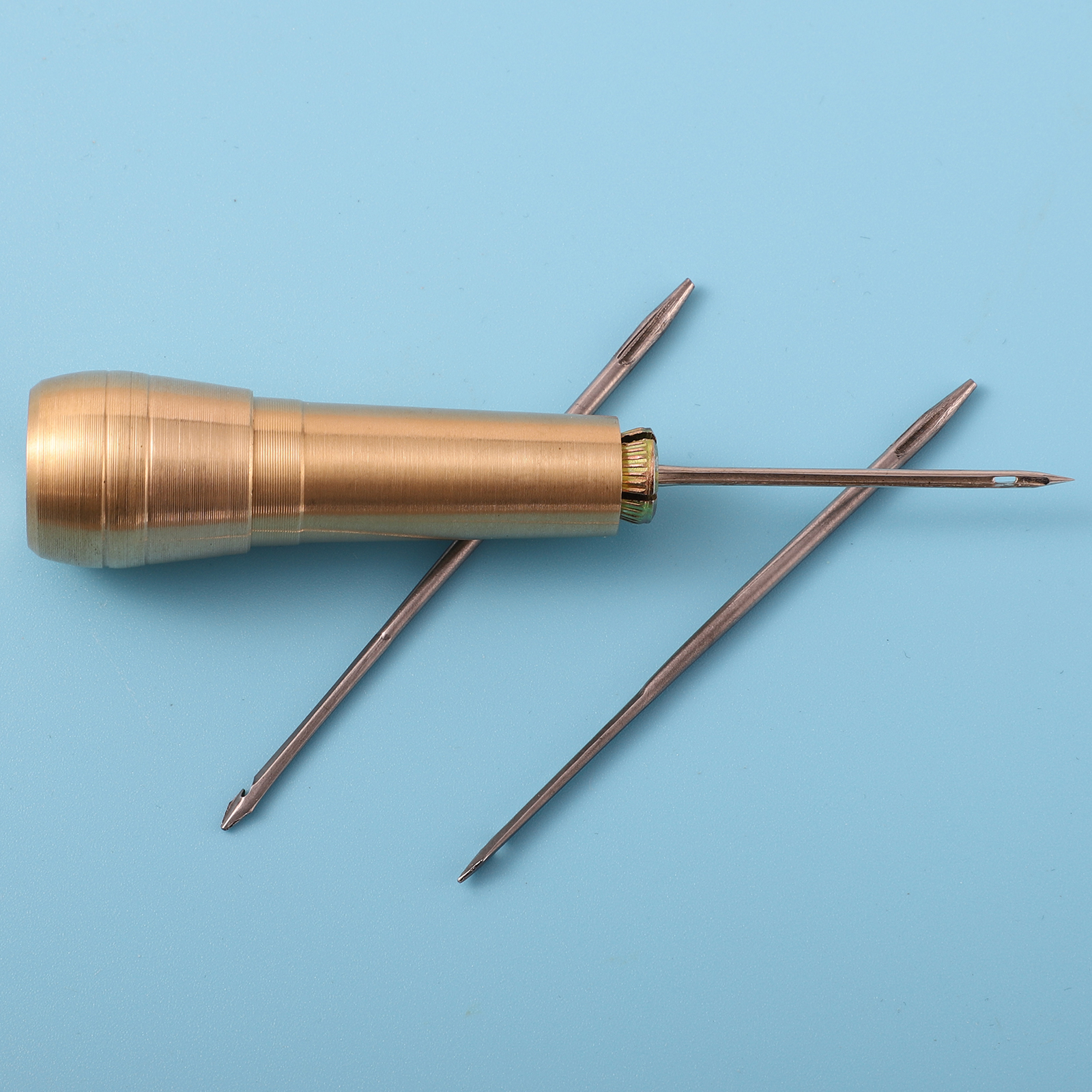 1sets Sewing Shoe Repair Tool Awl Leather Craft Kit Tools with Copper Handle Cone Needle