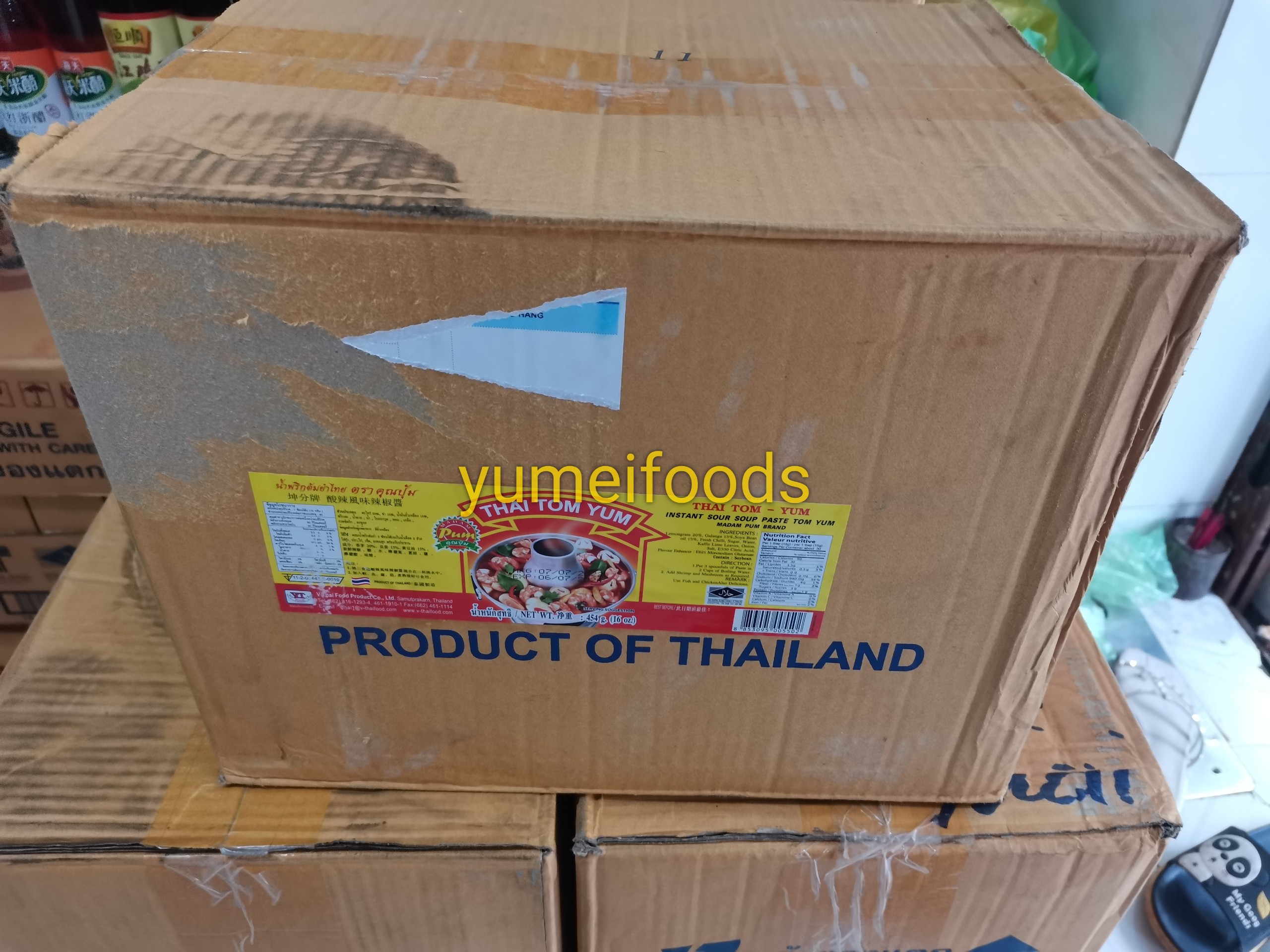 Gia vị lẩu Thái Tomyum Paste 454gr - Thai Tomyum Paste