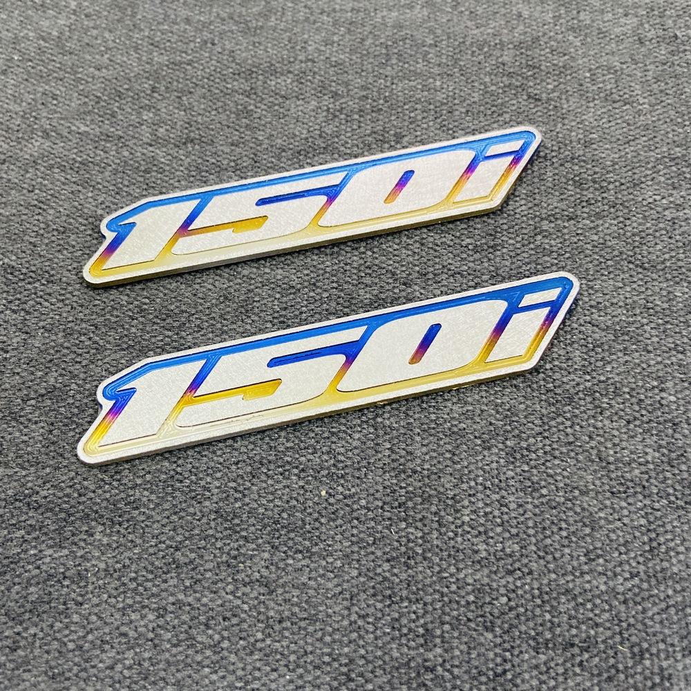 [CỰC HOT 2 TEM] TEM HUY HIỆU,LOGO CHỮ SỐ 150i TITAN TRANG TRÍ DÁN XE SIÊU CHẮC (100% TITAN)