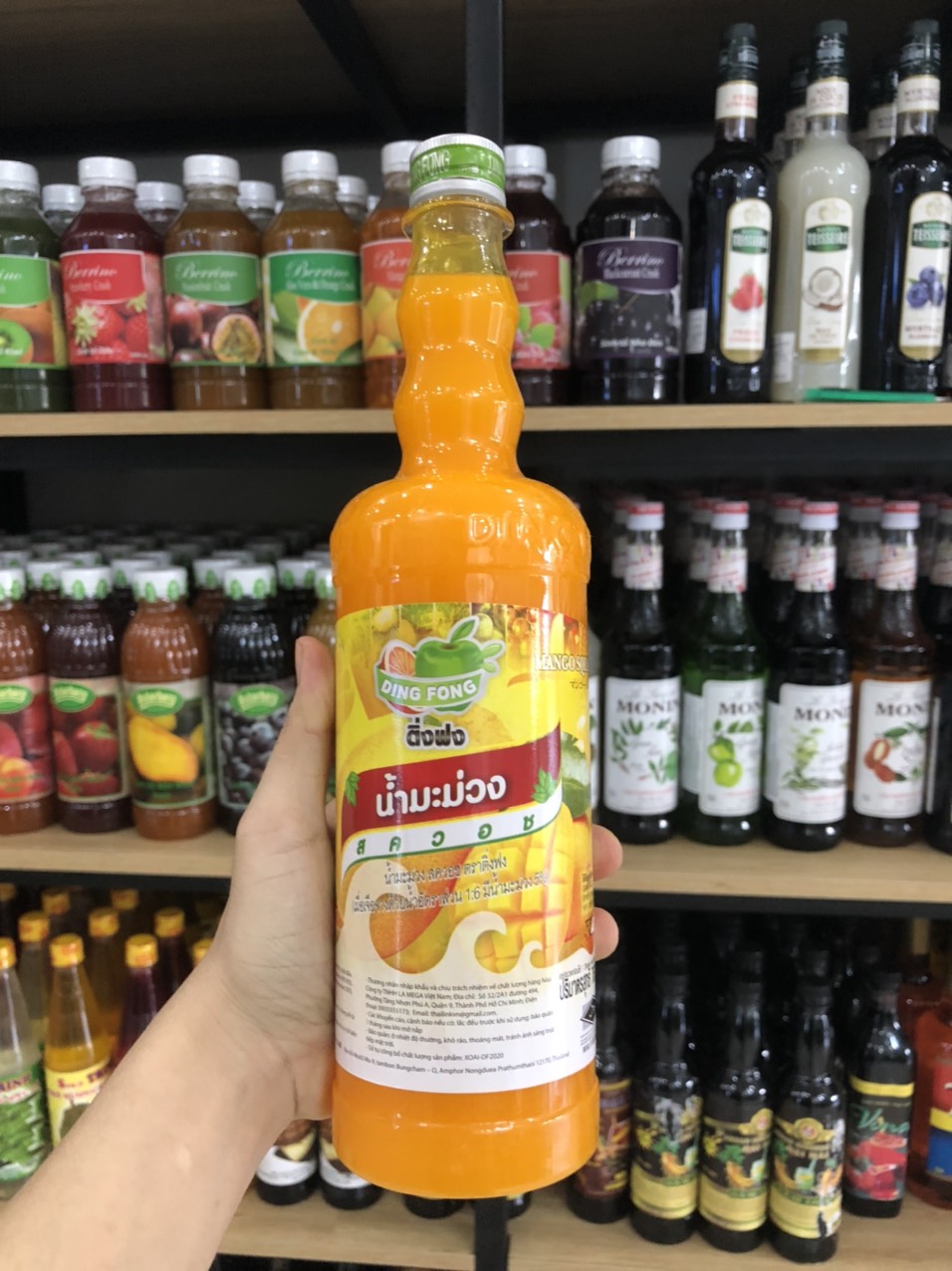 Siro/Sirup Thái Dingfong chai 760ml ( Đủ mùi)