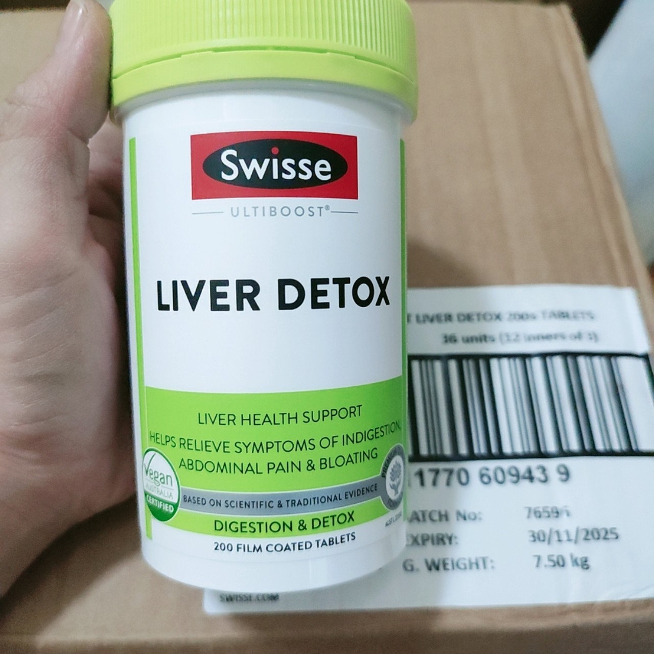 Swisse Liver Detox của úc