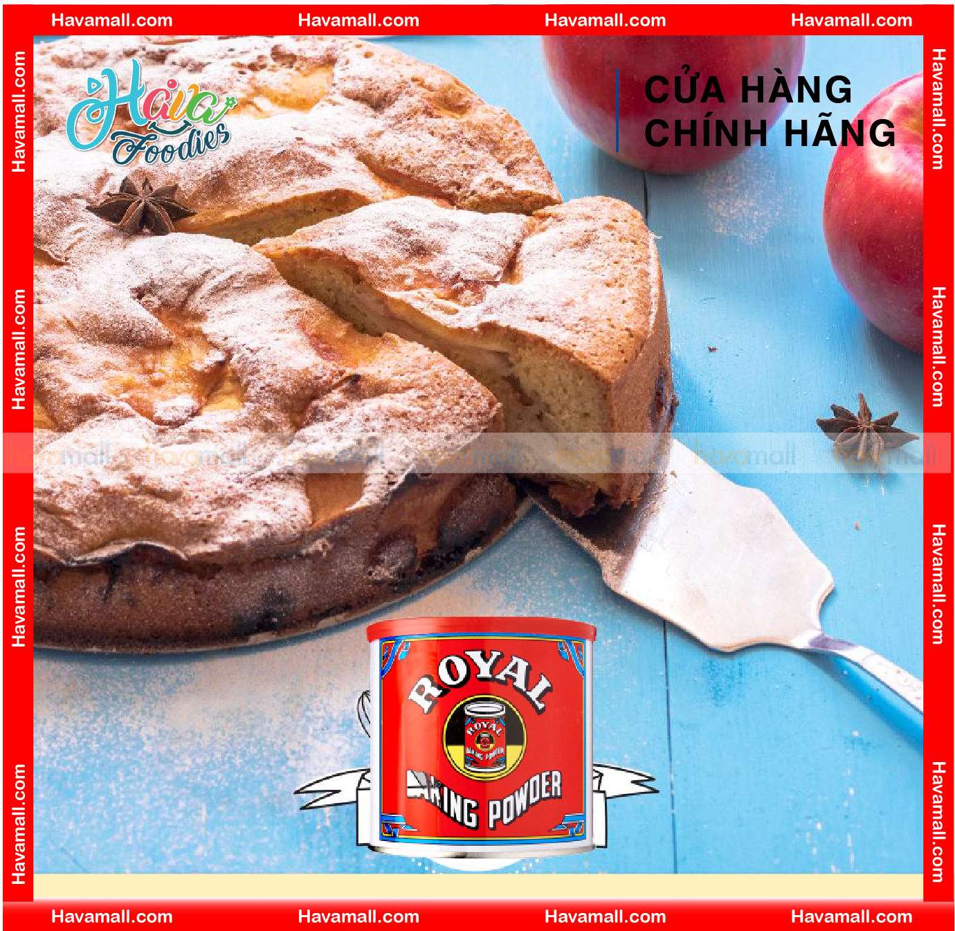 [HÀNG CÔNG TY NHẬP KHẨU] Bột Nở Hiệu Royal Lon 450g – Baking Powder
