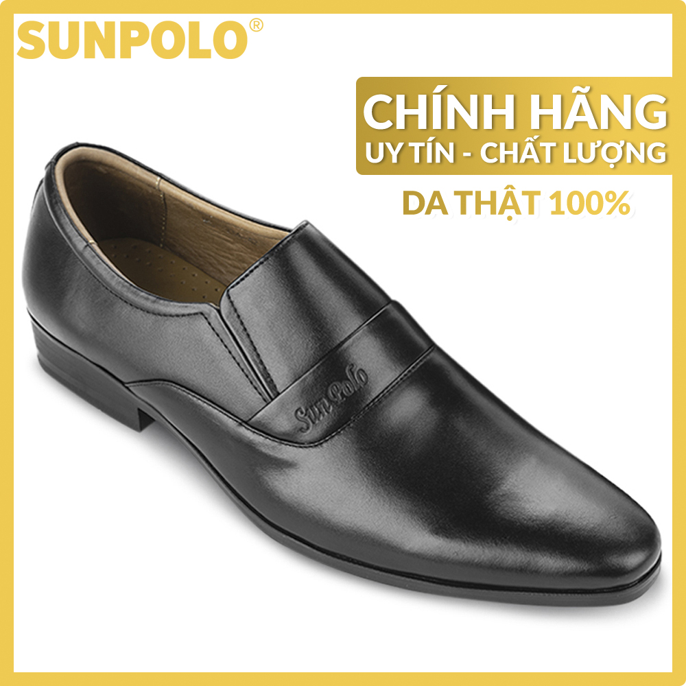 Men Formal Leather Shoes SUNPOLO MU234 (Black, Brown)