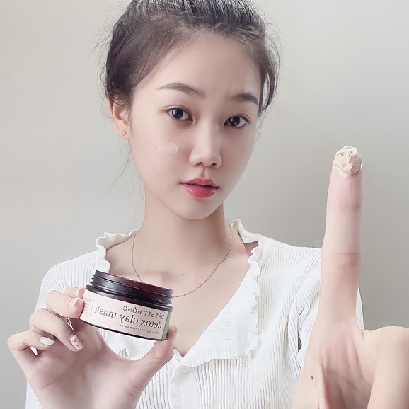 [Sạch Mụn, Kiềm dầu, Se Khít Lỗ Chân Lông Hiệu Quả] - Mặt Nạ Đất Sét Thải Độc Cho Bà Bầu - Detox Clay Mask 100gr