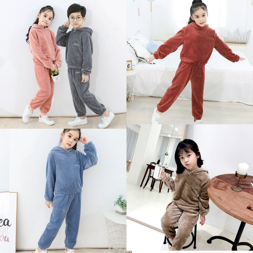 Bộ đồ cho mẹ và bé chất lông cừu siêu ấm - Q49482