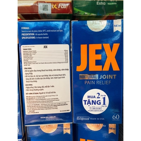 JEX NATURAL JOINT PAIN RELIEF 60 viên