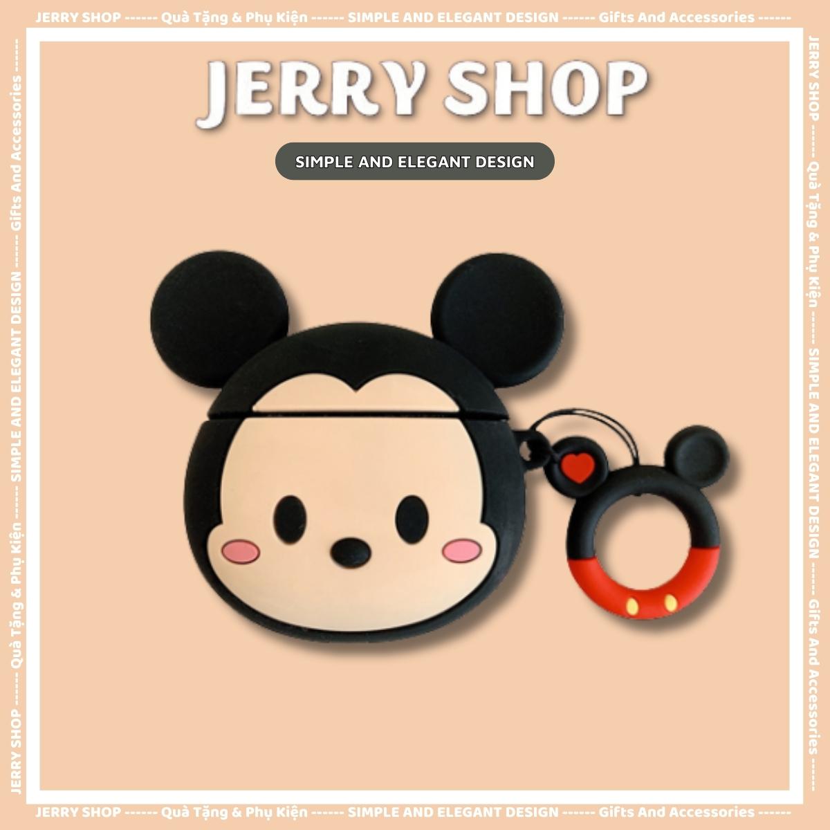 Vỏ Bảo Vệ Tai Nghe Mickey Airpods 1 2 3 PRO Case Airpod Cao Cấp Chống Bụi Bẩn Va Đập JERRY SHOP