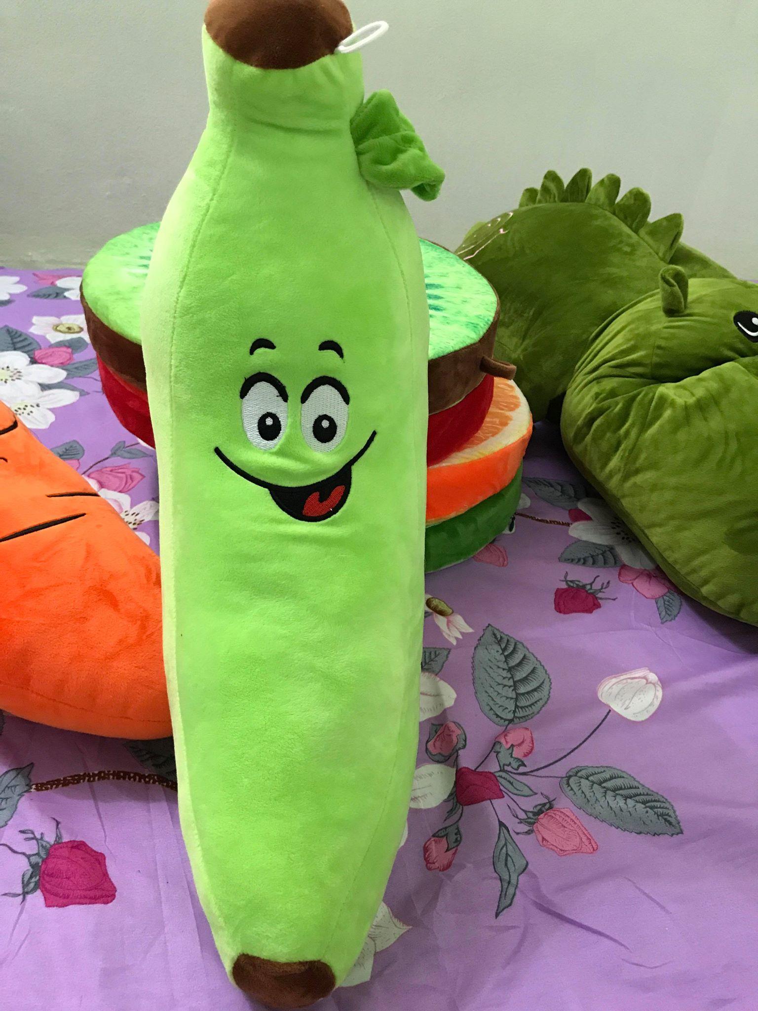 gối ôm hình quả chuối mập kích thước 50cm đến 70cm