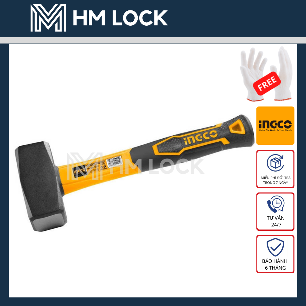 Búa tạ ingco 1000g, 1500g, 2000g - hàng chính hãng - hm lock