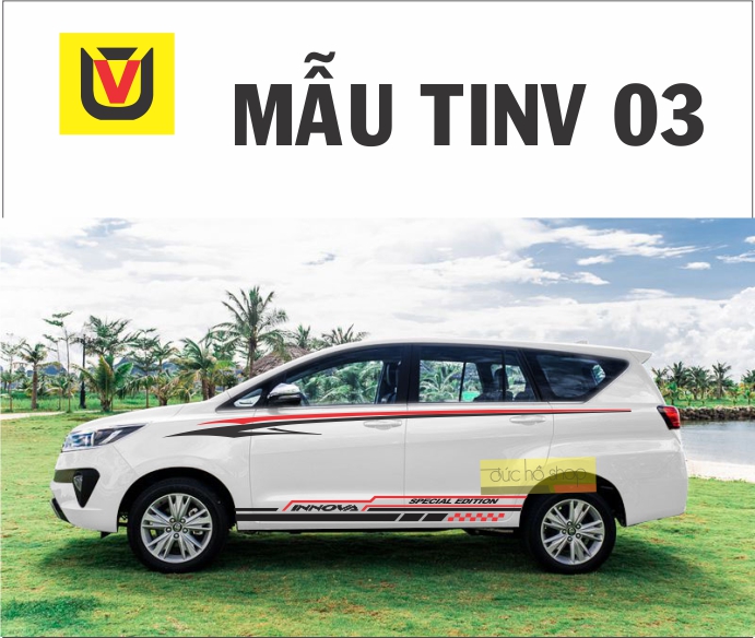 Tem xe INNOVA (5 MẪU MỚI NHẤT )