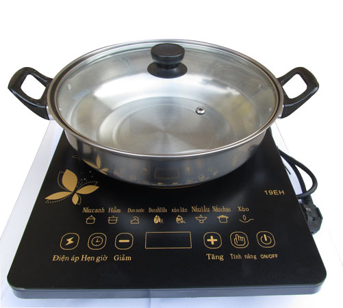 Bếp từ cơ NKMedia MD-BT1820 - Bếp từ ăn lẩu tặng kèm nồi