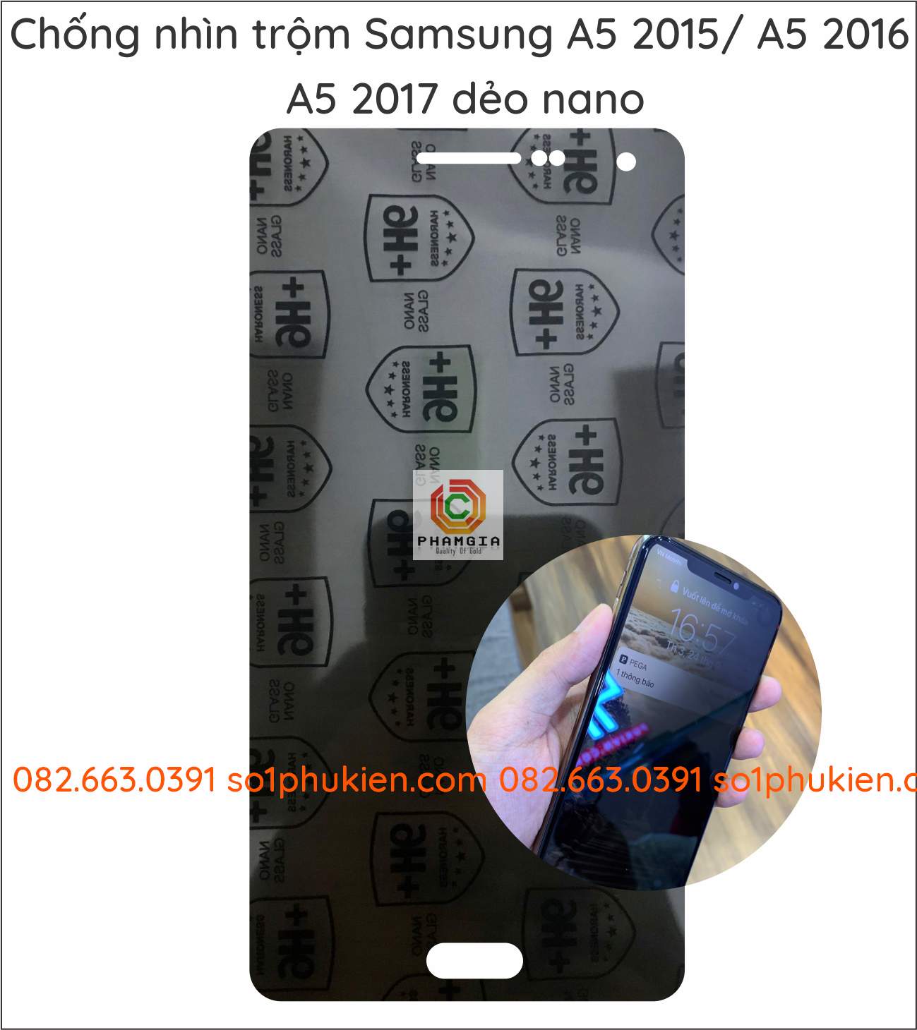Dán Cường Lực Chống Nhìn Trộm Samsung A5 2015,2016,2017,2018 Màng Kính Bảo Vệ
