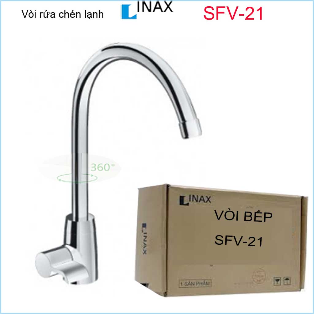 Vòi bếp lạnh Linax KAG-SFV21, vòi rửa chén bát chính hãng Nhật Bản nước mạnh sử dụng siêu bền