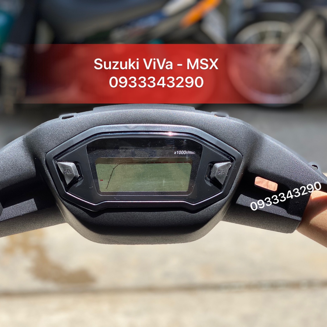🎁 Trọn Bộ Bợ Cổ SuZuKi ViVa Chế Đồng Hồ MSX