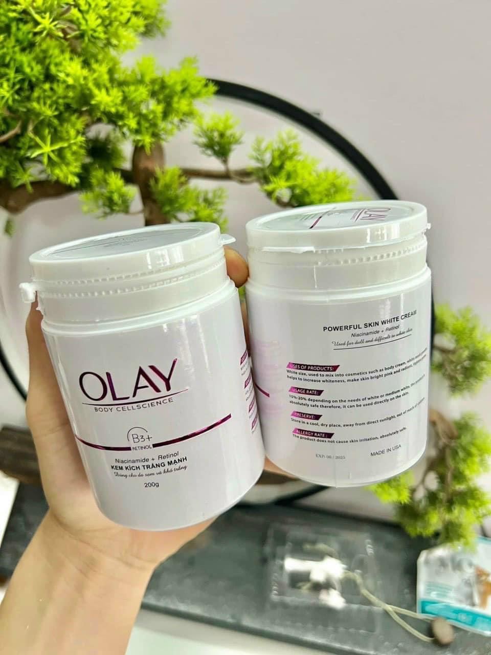 Kem kích trắng body Olay B3+ 250gr