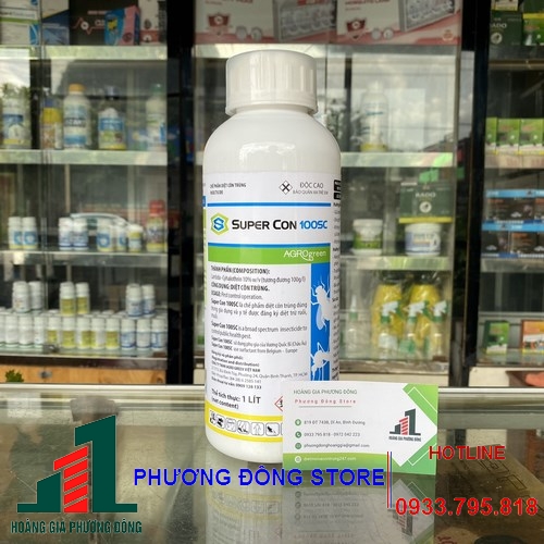 Thuốc diệt muỗi và côn trùng Super con 10SC (Chai 1 lít)