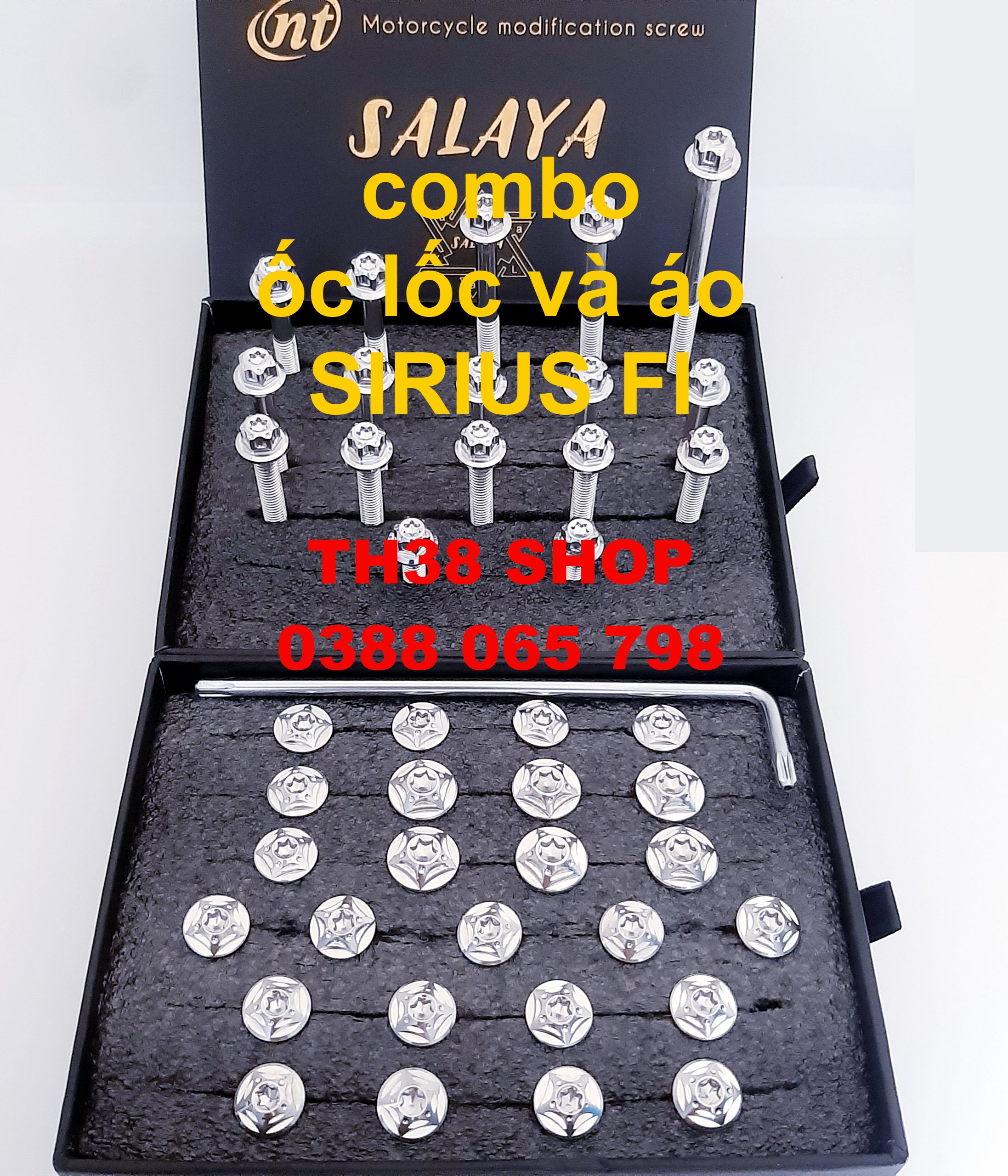 [HCM]combo ốc lốc và áo salaya sirius fi