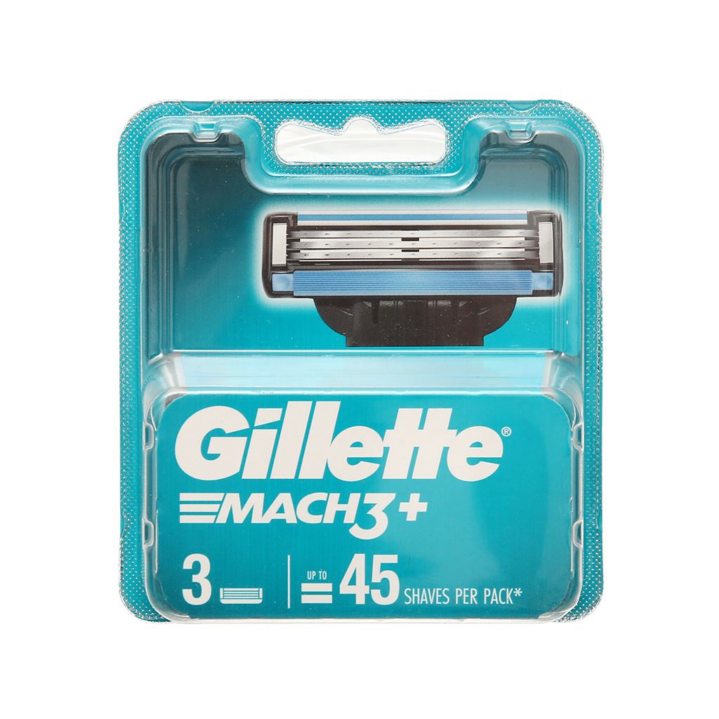Lưỡi Dao Cạo Râu Gillette Mach 3+ (tùy chọn số lưỡi và cán)