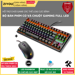 Bộ bàn phím k2 pro + chuột v6 gaming cực chất ZIYOU thumbnail