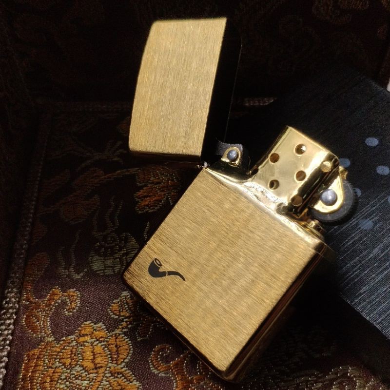 [HCM]Bật lửa Zippo Đồng Nguyên Khối Pipe cổ