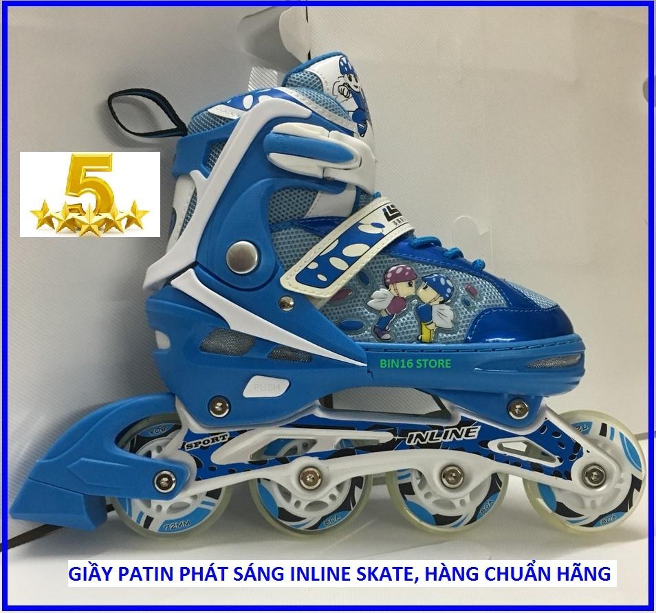 Giá bán (AI BẢO CỨ RẺ LÀ KO XỊN HÃY VÀO) Giầy Patin Phát Sáng INLINE SKATE, Hàng Hãng, Chất Lượng 5 Sao,(Xanh, Đỏ, Hồng, Tím)