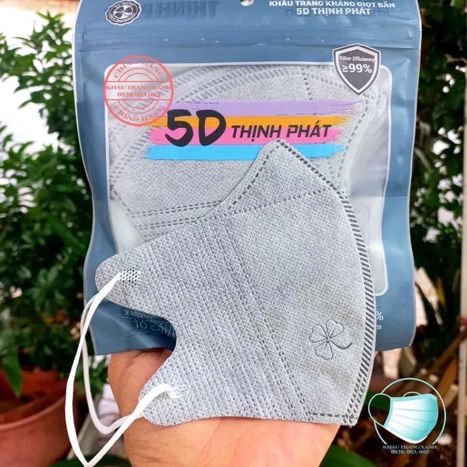 THÙNG 100 CHIẾC KHẨU TRANG 5D THỊNH PHÁT KHÁNG KHUẨN