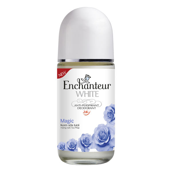 [HCM]Lăn khử mùi kem sữa tươi Enchanteur White Magic 50ml cao cấp
