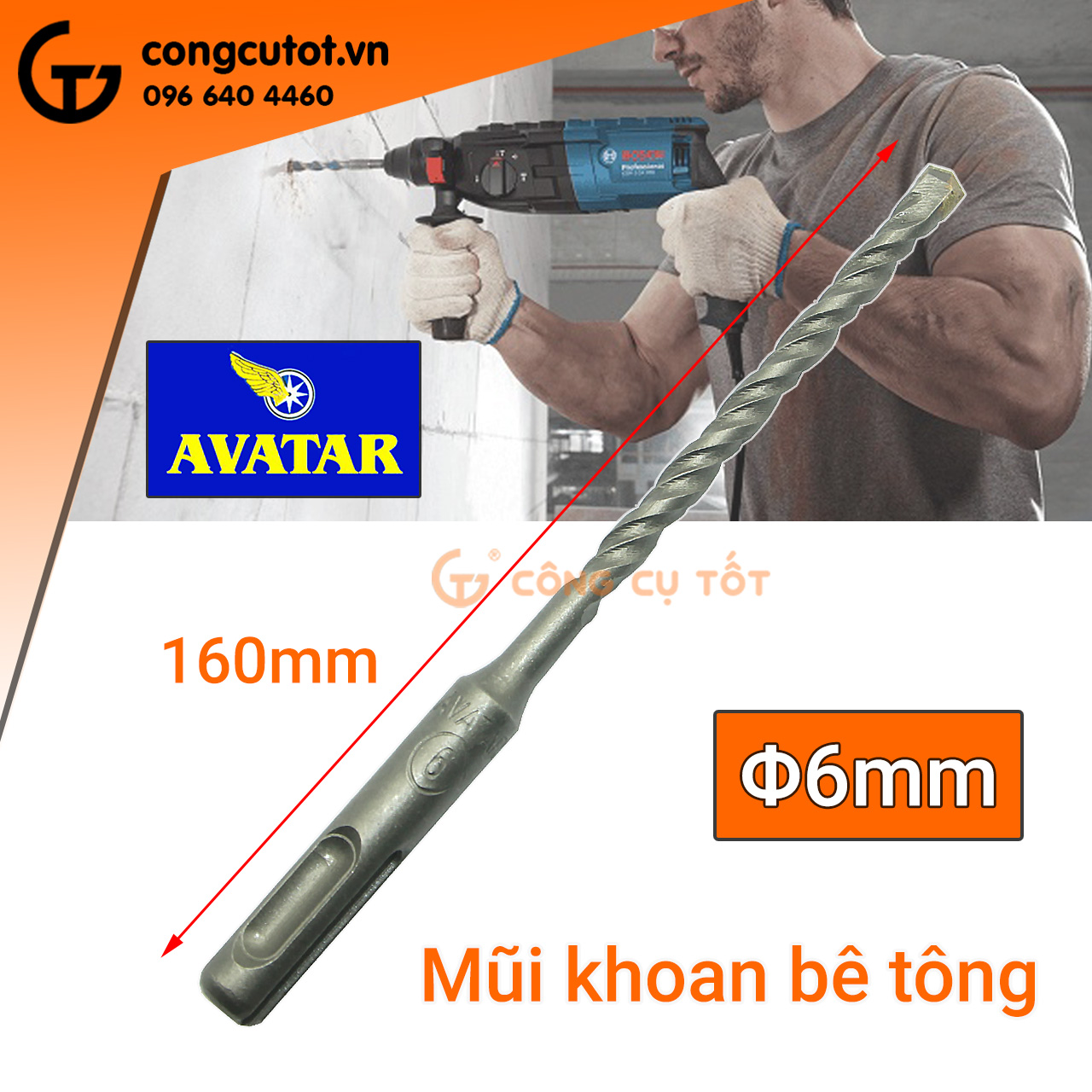 Mũi  khoan bê tông Avatar công nghệ Đức