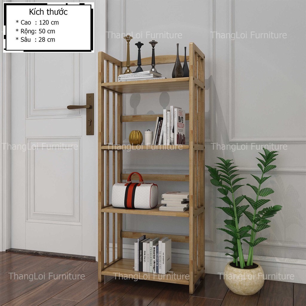 Kệ Sách Đa Năng 4 Tầng Rộng 50 cm