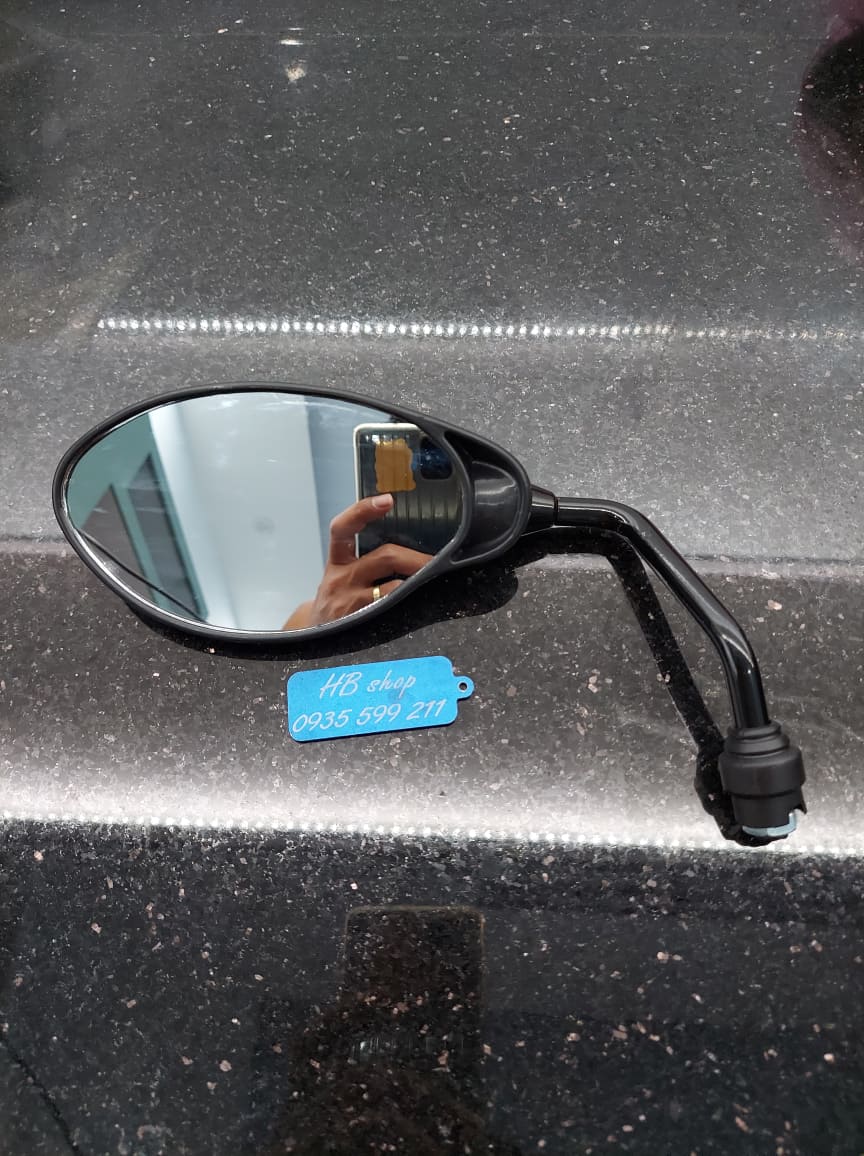 kính , gương chiếu hậu YAZ màu titan và đen bên trái