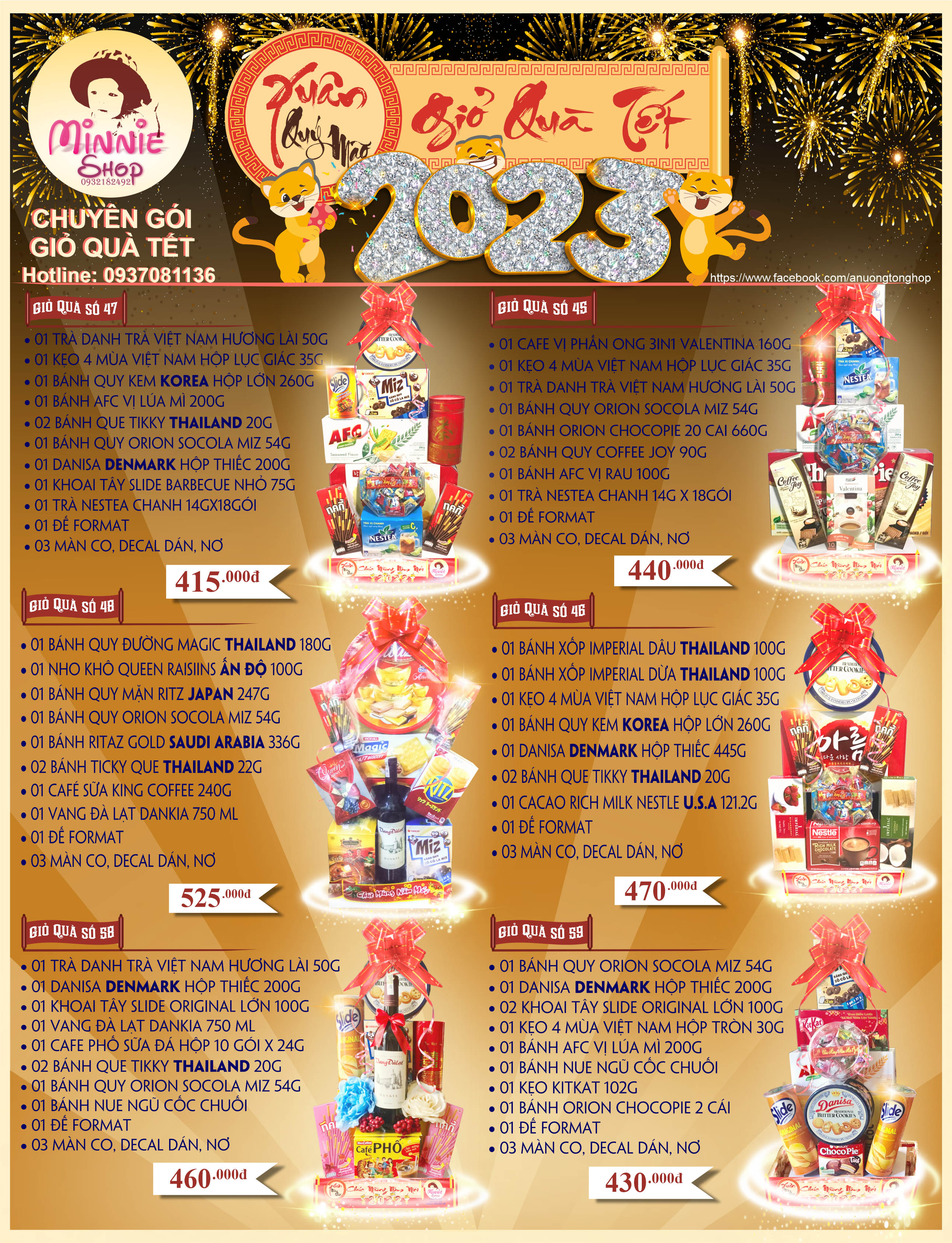 Giỏ Quà Tết 2024 - MS42 (MINNIE SHOP) - GIỎ THANH LỊCH
