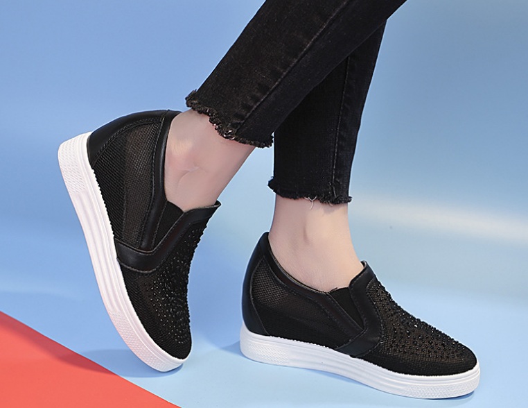 [HCM]Giày slip on độn lưới V6 S294 giày độn đế cao 6cm êm chân không đau thoải mái khi đi lại
