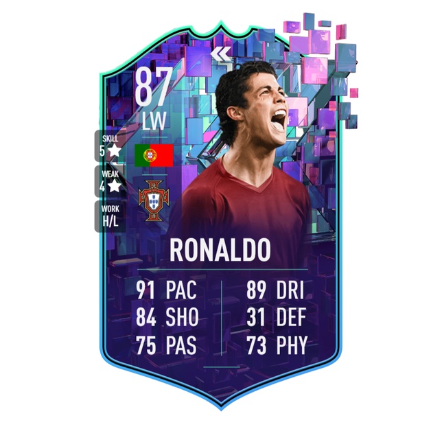 Móc khóa ronaldo icon  - móc khóa mica in 2 mặt
