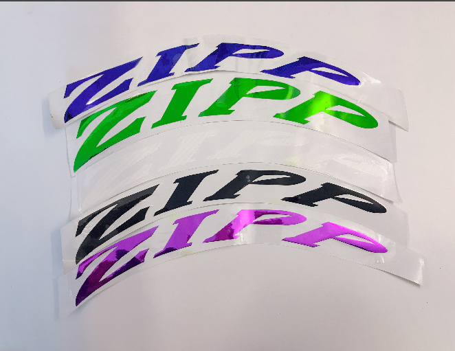miếng dán xe, dán vành xe đạp chữ ZIPP