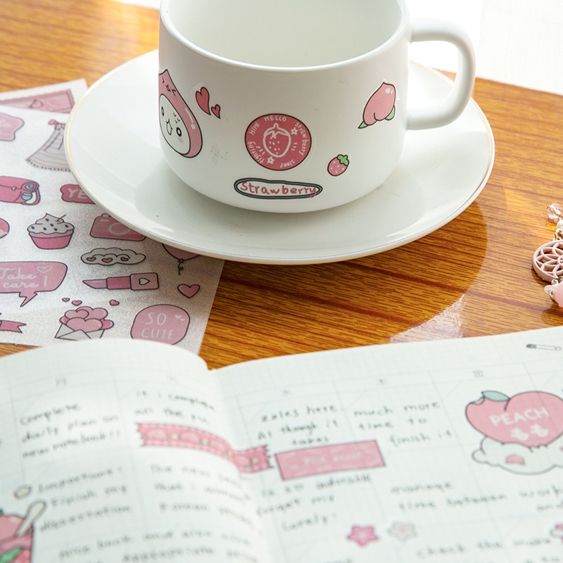 Set 5 Sticker Đáng Yêu - Miếng Dán Siêu Dính Chống Nước