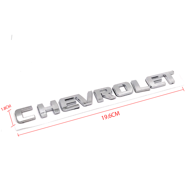 Tem logo nổi Chevrolet dán trang trí đuôi xe