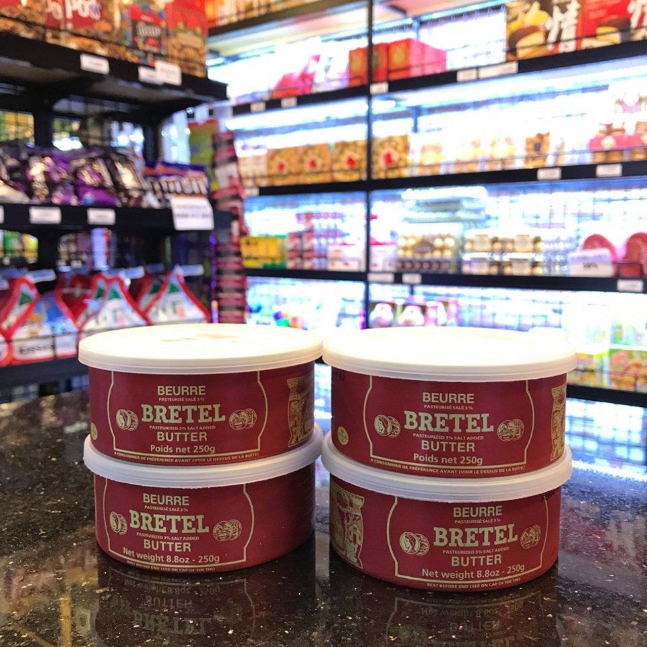 -Bơ mặn Bretel, Bơ đồng tiền Pháp, 250g--