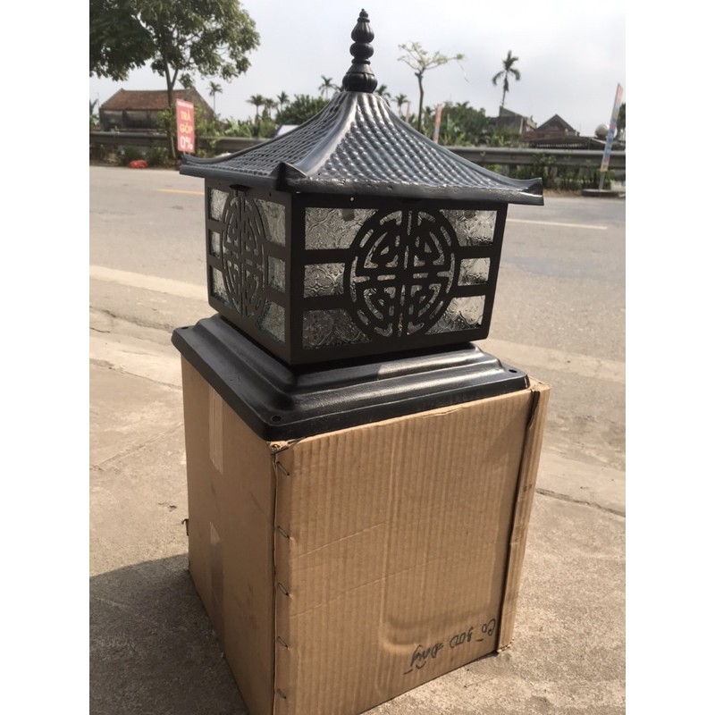 [HCM]ĐÈN TRỤ CỔNG NHÔM ĐÚC D300