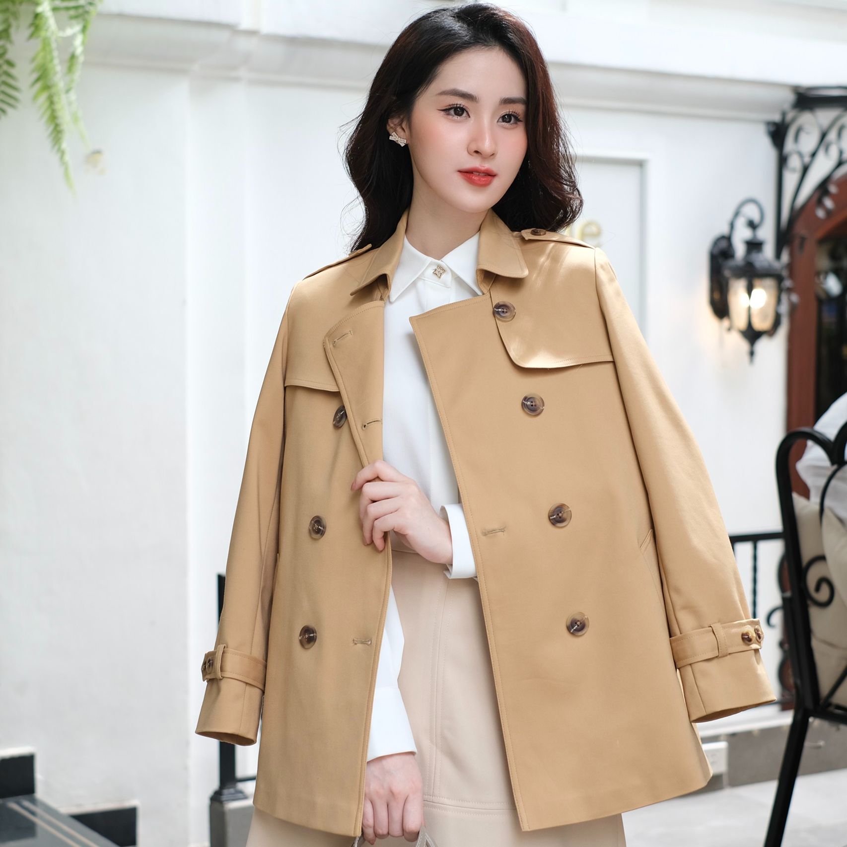 BEAUTEBYV - Áo Trench Coat 2022