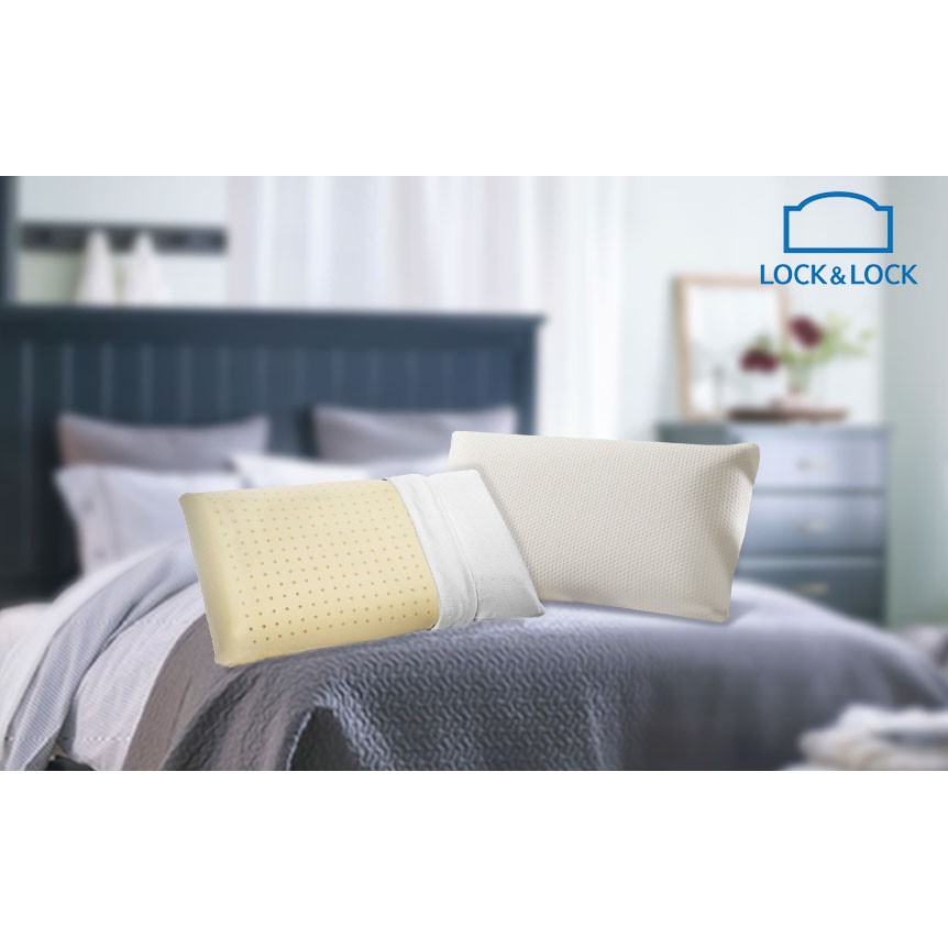 Gối Thẳng Locknlock Memory Foam 50D 50X30X10Cm [Hlw112]