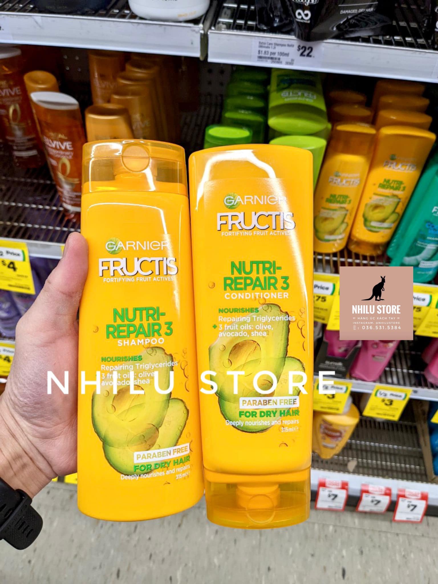 Bộ Đôi Gội Xả Garnier Bơ