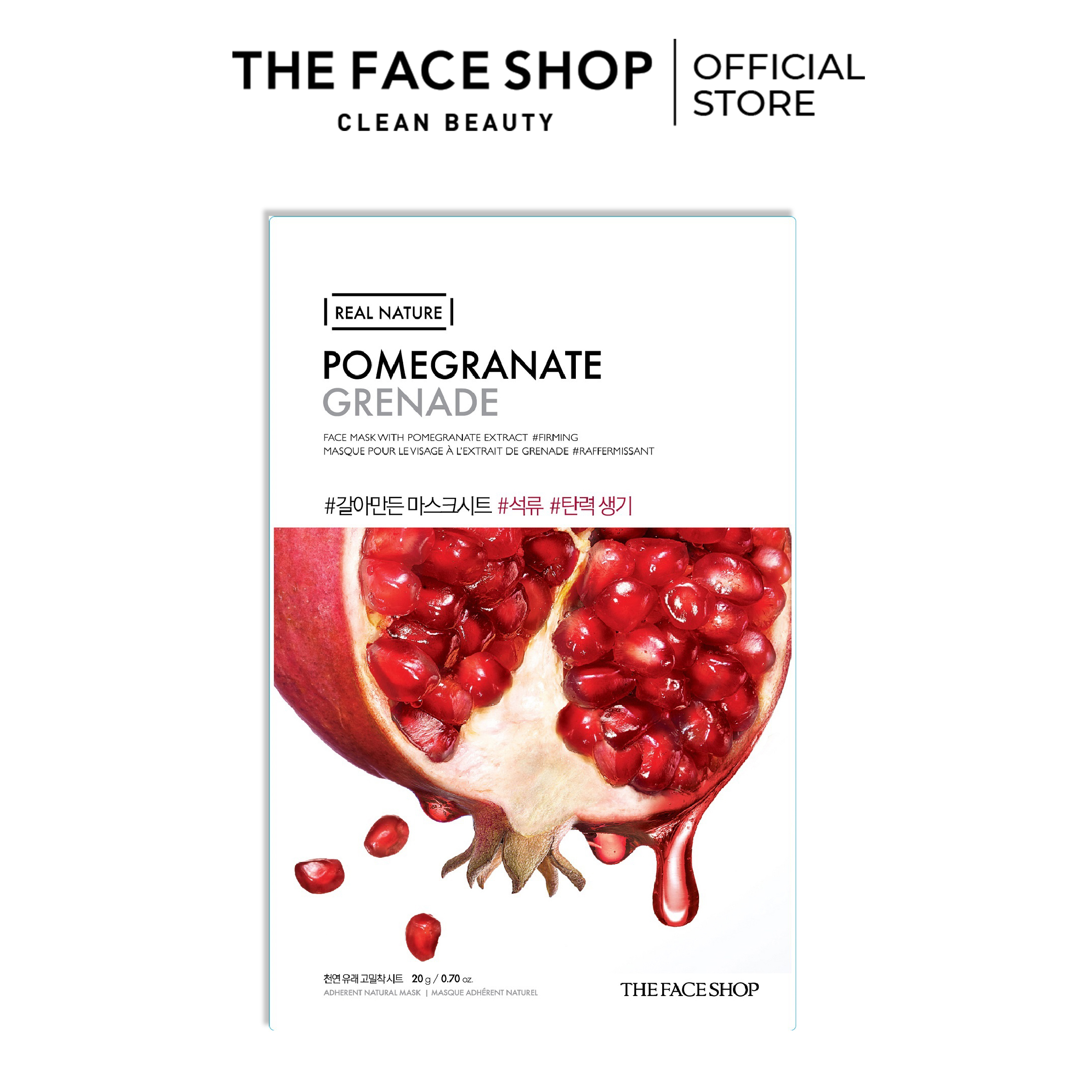 Mặt Nạ THEFACESHOP REAL NATURE POMEGRANATE FACE MASK